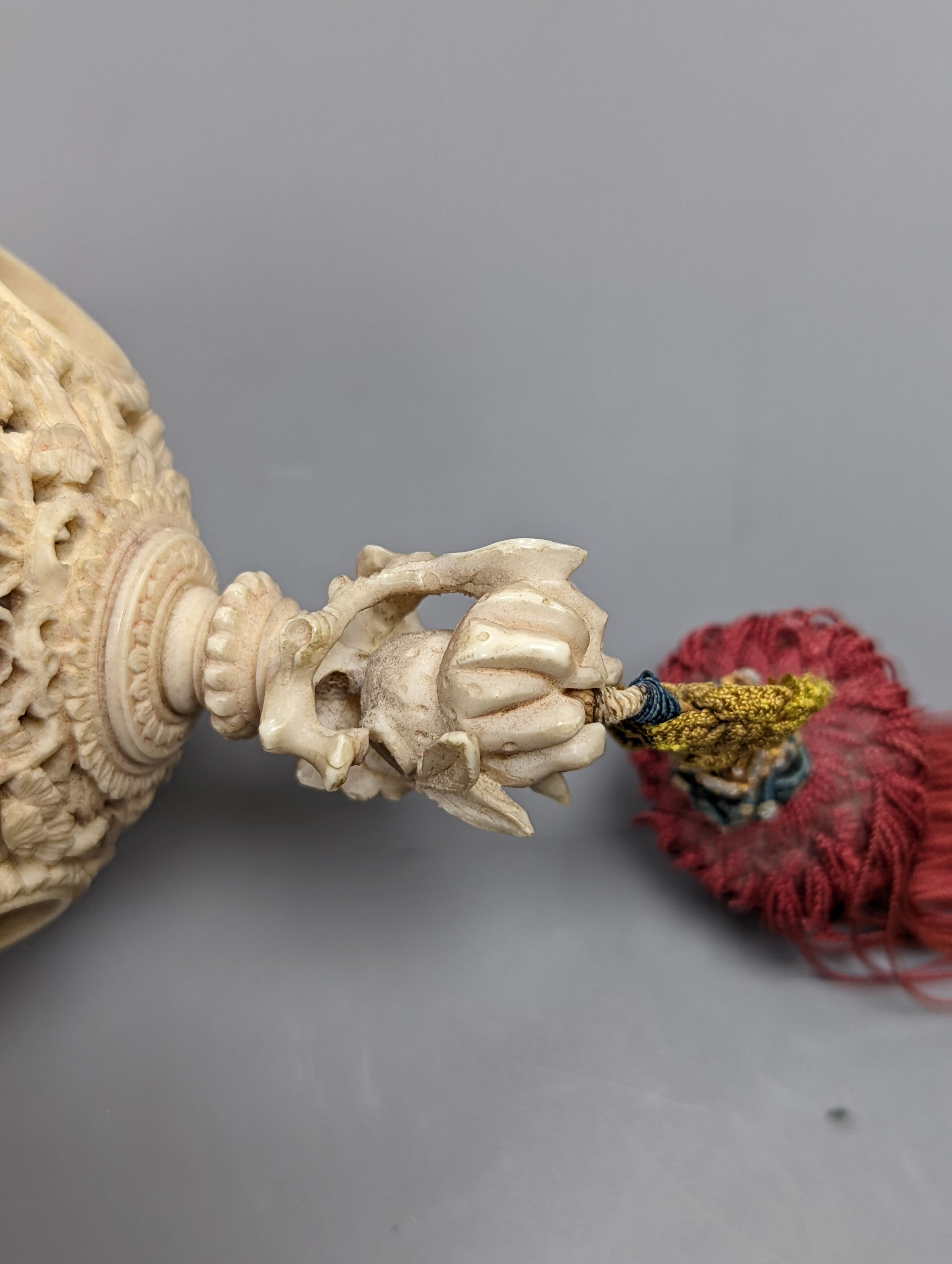 A 19th century Chinese carved ivory concentric ball